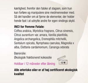 Femme Fatale, arketype duftolie
