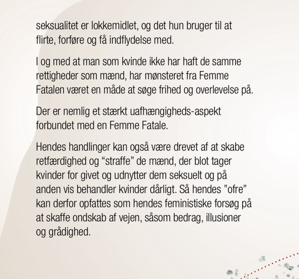 Femme Fatale, arketype duftolie