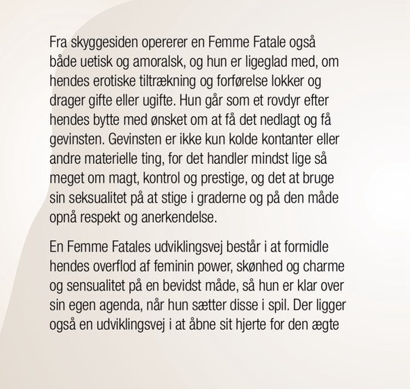 Femme Fatale, arketype duftolie