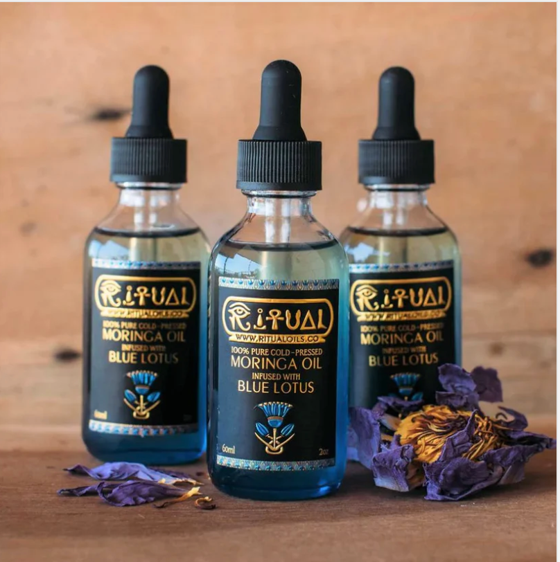 3 flasker Ritual Oils Blue Lotus & Morringa oil 60ml