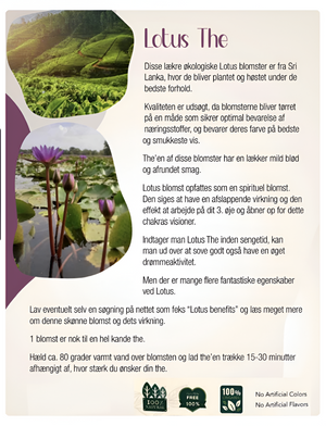Blå Lotus Te økologisk lille pose