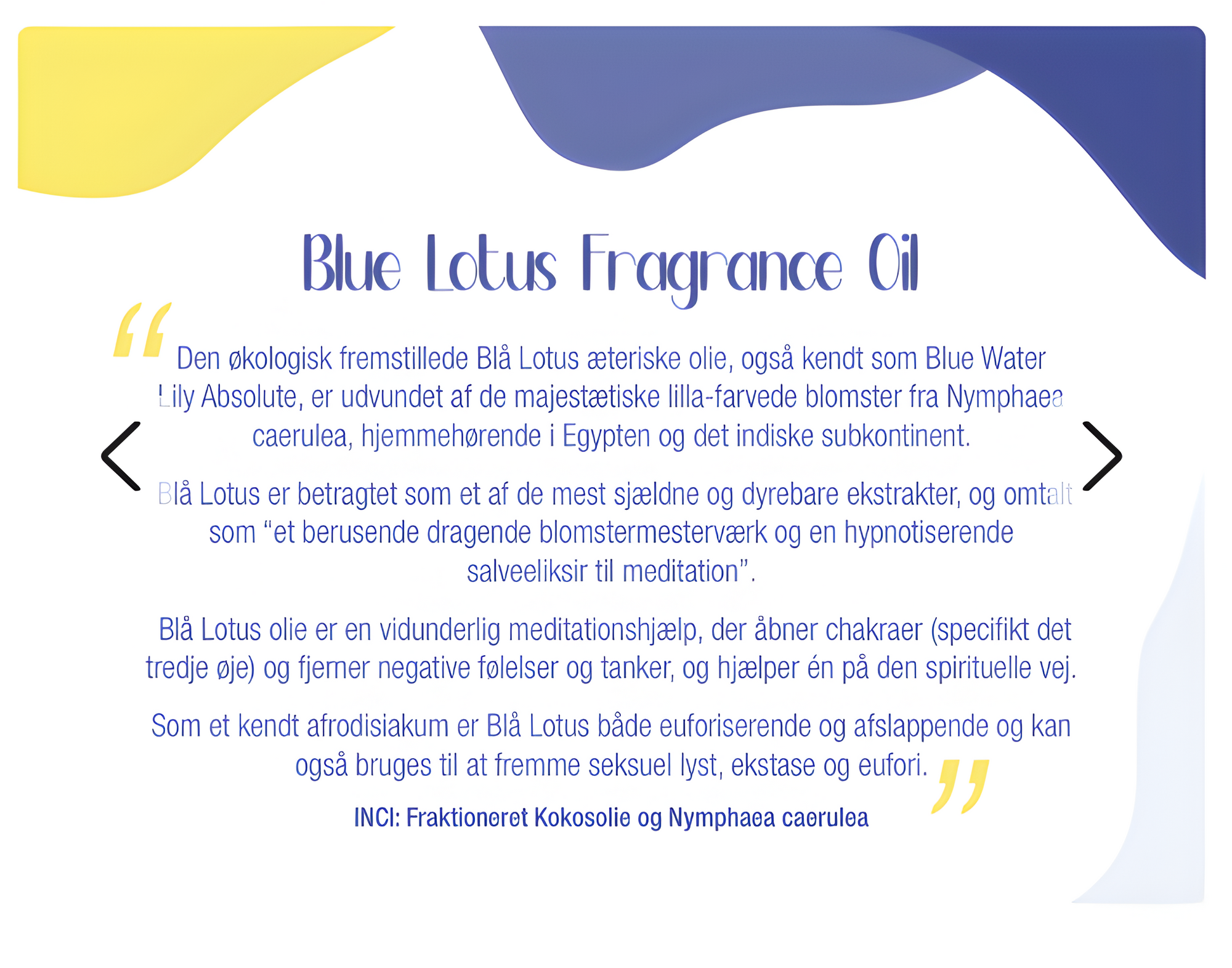 Blå Lotus duftolie 5ml.