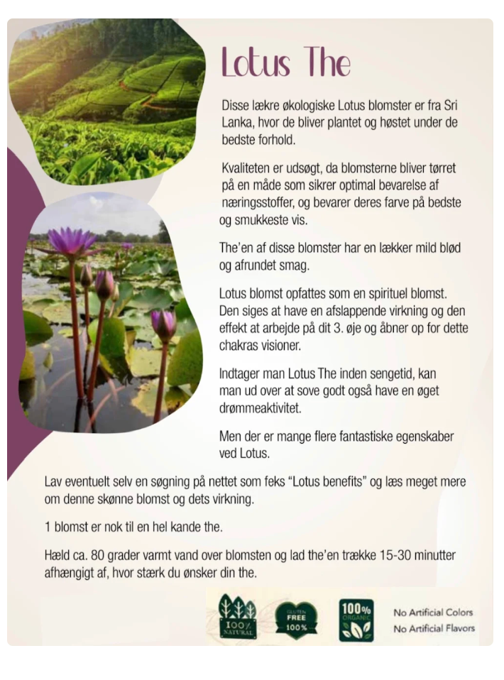 Blå Lotus te økologisk-Maxi pose