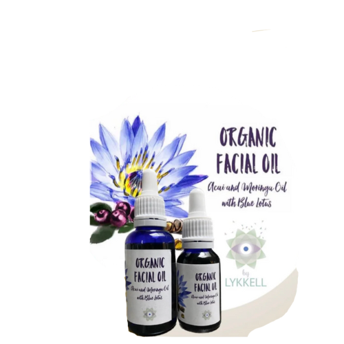 Blå Lotus økologisk ansigtsolie 15 ml.